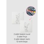 Piece Of Date Zootropolis Kurnaz Tavşan & Aptal Tilki Tuval Boyama Seti