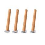 Pieces 5CM-70CM Masif Ahşap Yedek Ayaklar Dolap Kanepe Yatak Masası için Plakalı (Boyut: 60 cm/23,6 inç Renk: A) - Şık Ayarlanabilir Yükseklik
