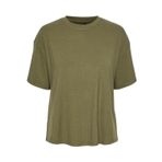 Pieces Pckylie SS Tee Noos Yeşil Deep Lichen Green Büyük Beden Kadın T-shirt