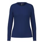 Pieces Pcruka Ls Top Noos Bc Bellwether Blue Uzun Kollu Kadın T-shirt