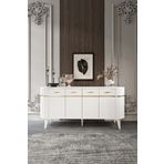 PİEDRA MOBİLYA Moduler Mdf Mebran Kapak Oval Konsol