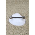 Piercing Dil Piercing Titanyum Silver Renk Top Çap 6 mm - 18 mm