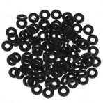 PiercingJ Kulak Piercingi için 100 adet Siyah O-Halka Gösterge Kiti 14G 12G 10G 8G 6G 4G 2G 0G 00G 1/2 inç. 3/4 inç