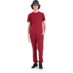 Piero Perla Interlok Compact Tona Ton Eva Nakışlı Bisiklet Yaka Slim Fit Erkek Kırmızı T-Shirt - XS