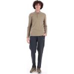 Piero Perla Regular Fit Penye Interlok Jakar Yakalı Uzun Kollu Polo Erkek Haki T-Shirt - XS