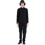 Piero Perla Regular Fit Penye Interlok Jakar Yakalı Uzun Kollu Polo Erkek Siyah T-Shirt - M
