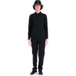 Piero Perla Regular Fit Penye Interlok Jakar Yakalı Uzun Kollu Polo Erkek Siyah T-Shirt