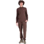 Piero Perla Regular Fit Penye Interlok Jakar Yakalı Uzun Kollu Polo Erkek Taba T-Shirt