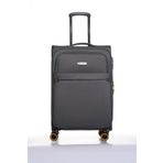 Pierre Cardin 04PC6000-02-ANT Antrasit Çekçekli Kumaş Valiz
