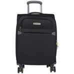 Pierre Cardin 04PC6000-03-S Siyah Çekçekli Kumaş Valiz