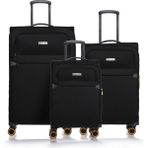 Pierre Cardin 04PC6000-SET Siyah Unisex 3'lü Set Bavul