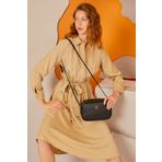 Pierre Cardin 05PO22Y1538 Siyah Monogram Kadın Omuz Çantası