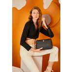 Pierre Cardin 05PO22Y1550 Siyah Monogram Kadın Omuz Çantası