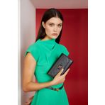 Pierre Cardin 06PO23K1417 Siyah Floater Kadın Portföy ve Clutch Çanta