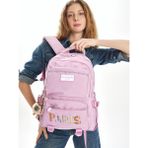 Pierre Cardin 07PC344 Okul Sırt Çantası Genç Kız Okul ve Günlük Kullanıma Uygun - Mor - 38 cm x 28 cm x 16 cm