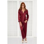 Pierre Cardin 1200 Bordo Kadın Pijama Takımı