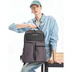 Pierre Cardin 170196 Unisex Sırt Çantası Okul Çantası - Gri