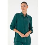 Pierre Cardin 1945088 VR079 Yeşil Kadın Gömlek