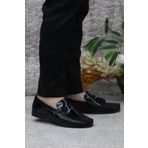 Pierre Cardin 25101 Siyah Rugan Hakiki Deri Erkek Loafer Erkek Ayakkabı
