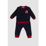 Pierre Cardin 300784 Kadife Kışlık Bebek Eşofman Takımı