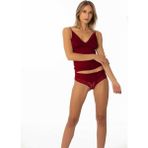 Pierre Cardin 396 Kaşkorse Dantelli Kadın Atlet Külot Takımı - Bordo