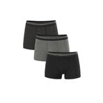 Pierre Cardin 3'lü Çizgili/Düz Erkek Boxer