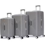 Pierre Cardin 3'lü Set %100 Polipropilen Valiz Gri 04PC7080 - Valiz&Seyahat>Valiz Setleri>3'lü Valiz Seti