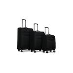 Pierre Cardin 3’lü Valiz Seti Kabin + Orta + Büyük Boy Kumaş Ultra Light Sessiz 8 Tekerlek PC6005