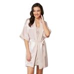 PİERRE CARDİN 4045 KADİFE GECELİK TAKIM PUDRA 2XL