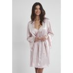 Pierre Cardin 4090 Pudra Midi Dantel Sabahlık Gecelik Set