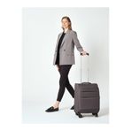 Pierre Cardin 4200 KÜÇÜK BOY Ultra Light Hafif Lüx Kumaş Tekerlekli Valiz ANTRESİT