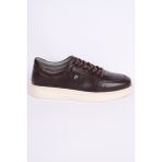 Pierre Cardin 42114 Deri Rahat Taban Bağcıklı Esnek Rahat Kahverengi Günlük Erkek Sneaker Ayakkabı