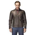 Pierre Cardin 48 Oliv Deri Erkek Mont
