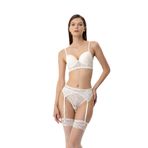 Pierre Cardin 4883 Milan Push Up Jartiyer Sütyen Takım, Ekru, 80B