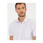Pierre Cardin 50252474-VR011 Bej Kısa Kollu Erkek Gömlek