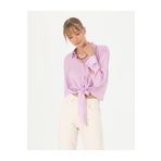 Pierre Cardin 50262539-VR034 Lila Desenli Kadın Gömlek