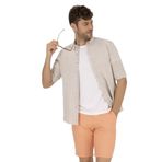 Pierre Cardin 50265119-VR002 Açık Kahverengi Desenli Erkek Gömlek