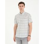 Pierre Cardin 50265122-VR024 Gri Desenli Erkek Gömlek
