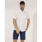 Pierre Cardin 50268184-VR013 Beyaz Kısa Kollu Erkek Gömlek