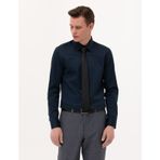 Pierre Cardin 50268201-VR033 Lacivert Erkek Gömlek