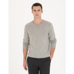 Pierre Cardin 50270179-VR091 Açık Gri Melanj Erkek Kazak
