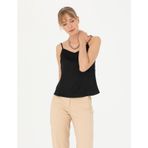 Pierre Cardin 50273057-VR046 Siyah Kısa Kollu Kadın Bluz