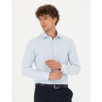 Pierre Cardin 50275517-VR003 Açık Mavi Desenli Erkek Gömlek
