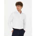 Pierre Cardin 50275517-VR013 Beyaz Desenli Erkek Gömlek