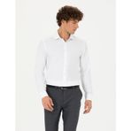 Pierre Cardin 50275692-VR013 Beyaz Desenli Erkek Gömlek