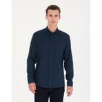Pierre Cardin 50276553-VR033 Lacivert Desenli Erkek Gömlek