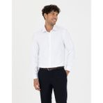 Pierre Cardin 50277784-VR013 Beyaz Desenli Erkek Gömlek