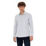Pierre Cardin 50278184-VR024 Gri Desenli Erkek Gömlek
