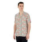 Pierre Cardin 50283485-VR186 Mercan Kısa Kollu Erkek Gömlek