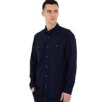 Pierre Cardin 50283489-VR033 Lacivert Desenli Erkek Gömlek